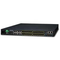 PLANET SGS-6341-16S8C4XR Layer 3 16-Port 100/1000X SFP + 8-Port Gigabit TP/SFP + 4-Port 10G SFP+ Stackable Managed Switch (100~240V AC, 36-75V DC)